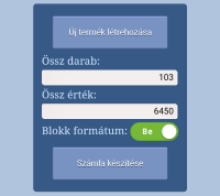 JUTA-Soft szamlazzezzel.hu mobil nyomtatós online számlázó program