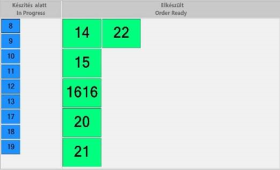 Rendelési sorszám kijelző program